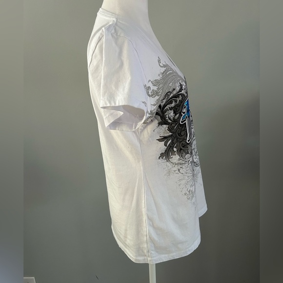 Harley-Davidson White and Blue Graphic Tee - Picture 3 of 11